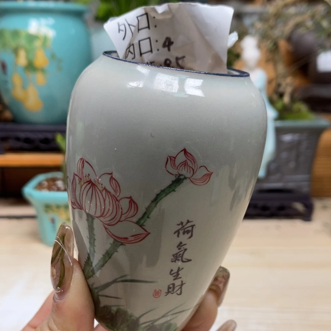 紫砂陶瓷艺术花盆陶瓷