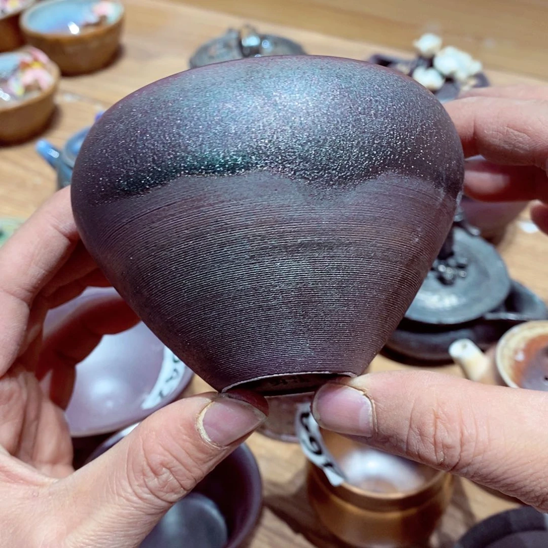 柴烧茶具陶瓷杯子