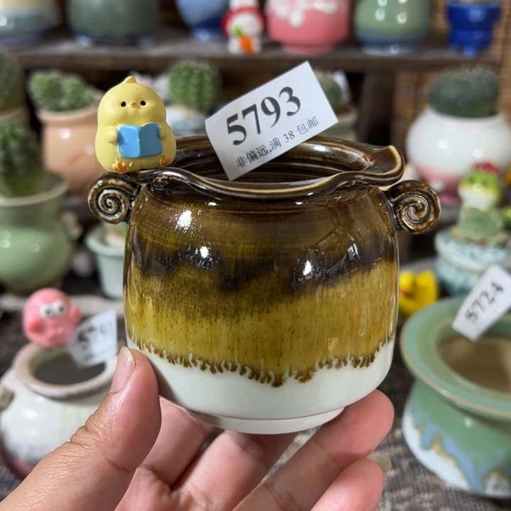 口5 手工花盆满30包邮
