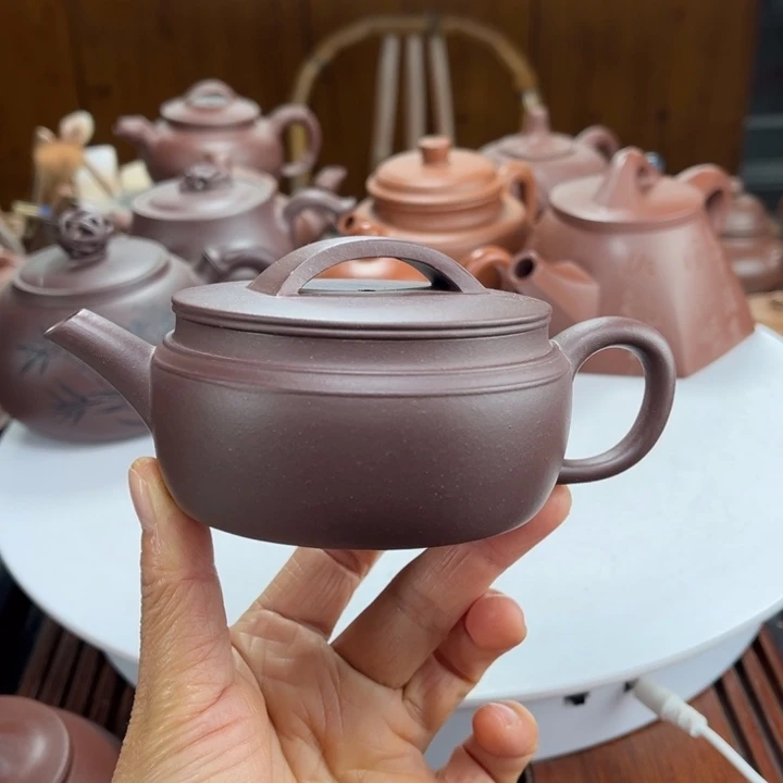 茶壶紫砂紫砂花茶