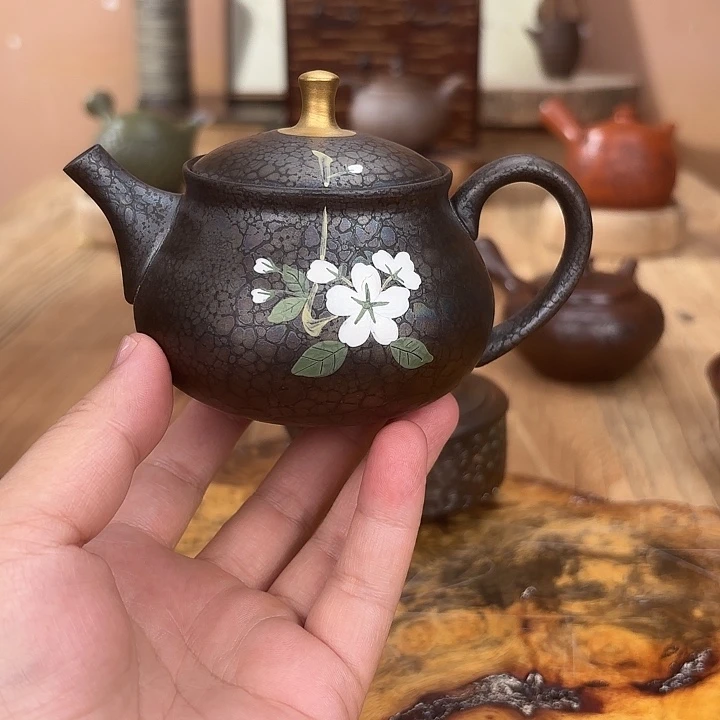 茶壶紫砂常滑烧昭龙天目后手壶