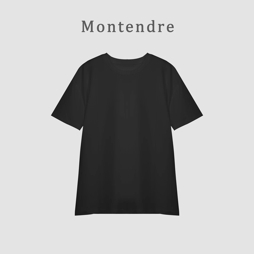 【MonTendre】夏季新款 M 圆领索罗娜凉感短袖精梳棉简约休闲T恤男