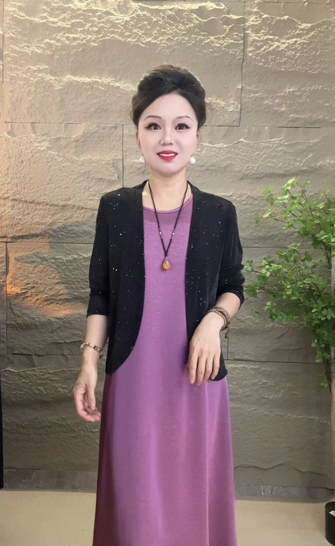 【清时尚小开衫】星空百搭洋气短款开衫外套夏季宽松