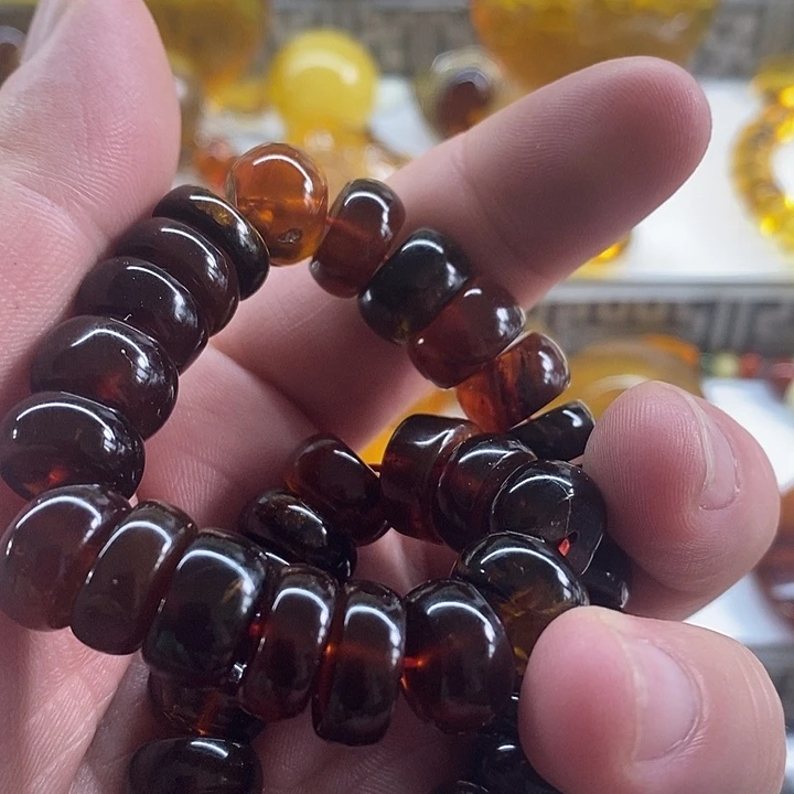 琥珀珠宝奇石未镶嵌手串