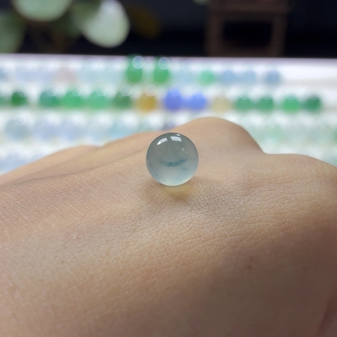 定制翡翠未镶嵌卡8.3星空蓝花