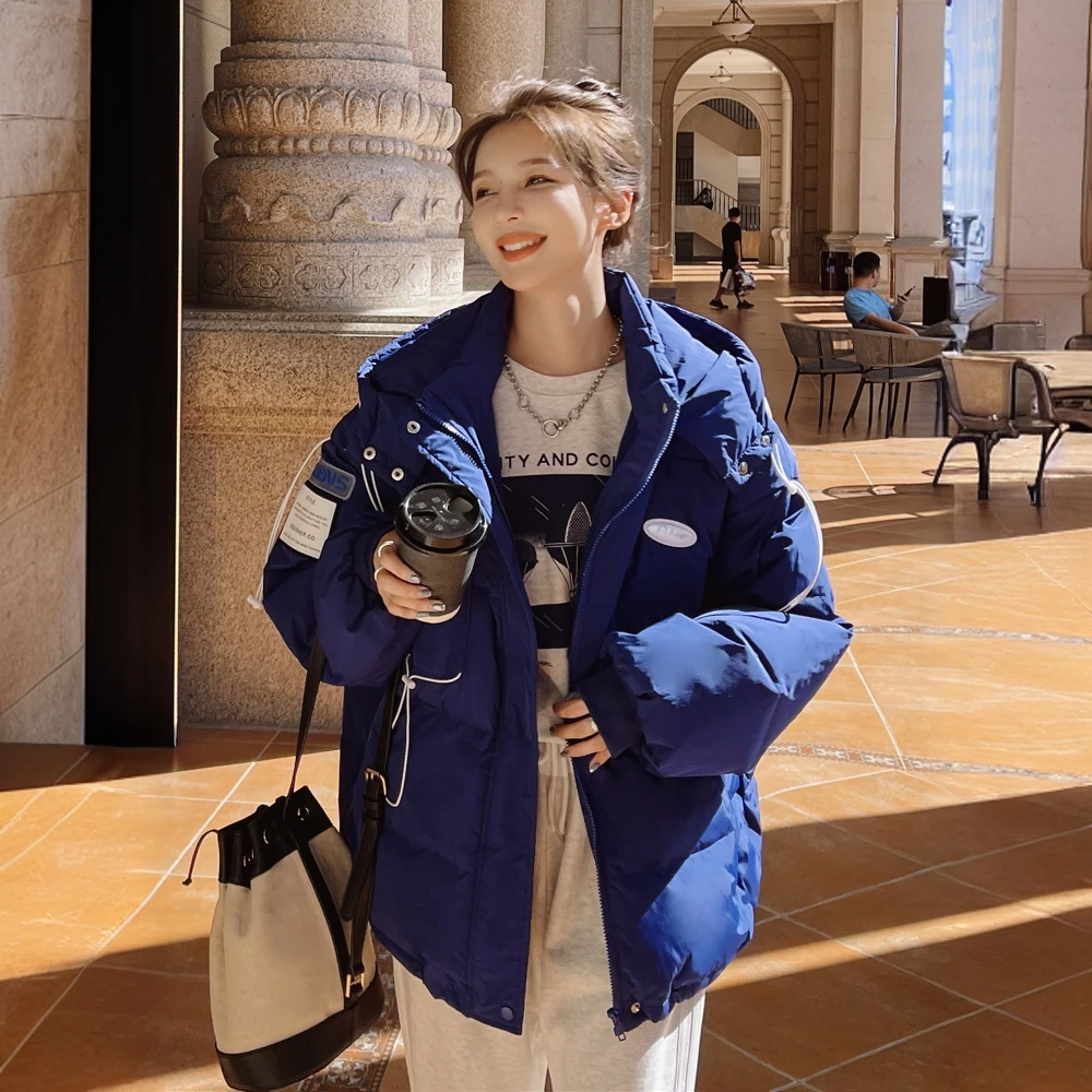 羽绒服女2024年冬季新款小个子短款面包服外套设计感小众