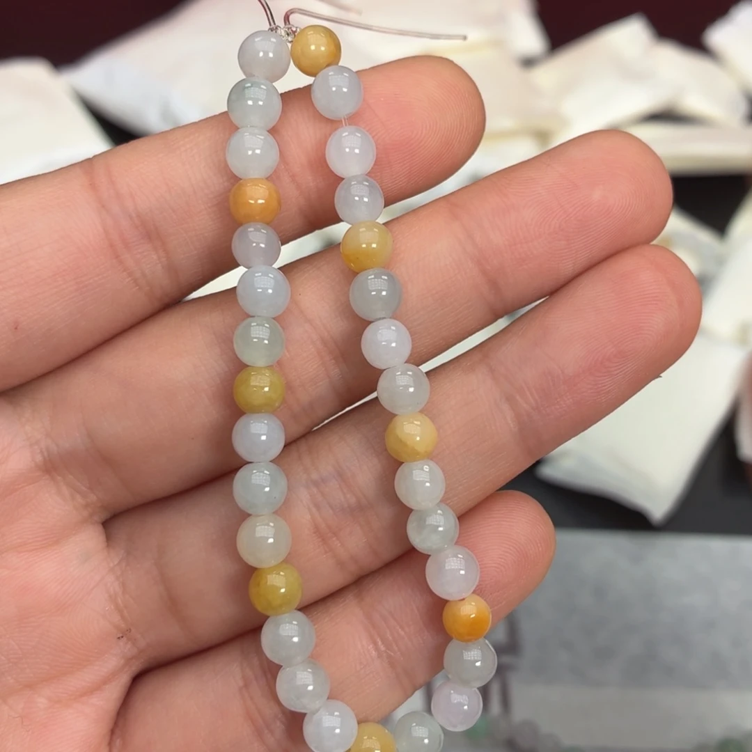 翡翠未镶嵌颈饰手串卡5.5