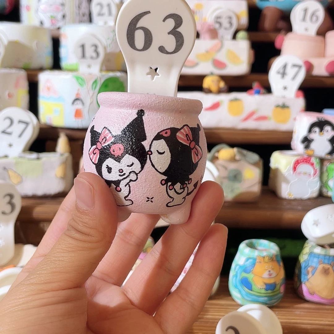 63……手工手绘花盆