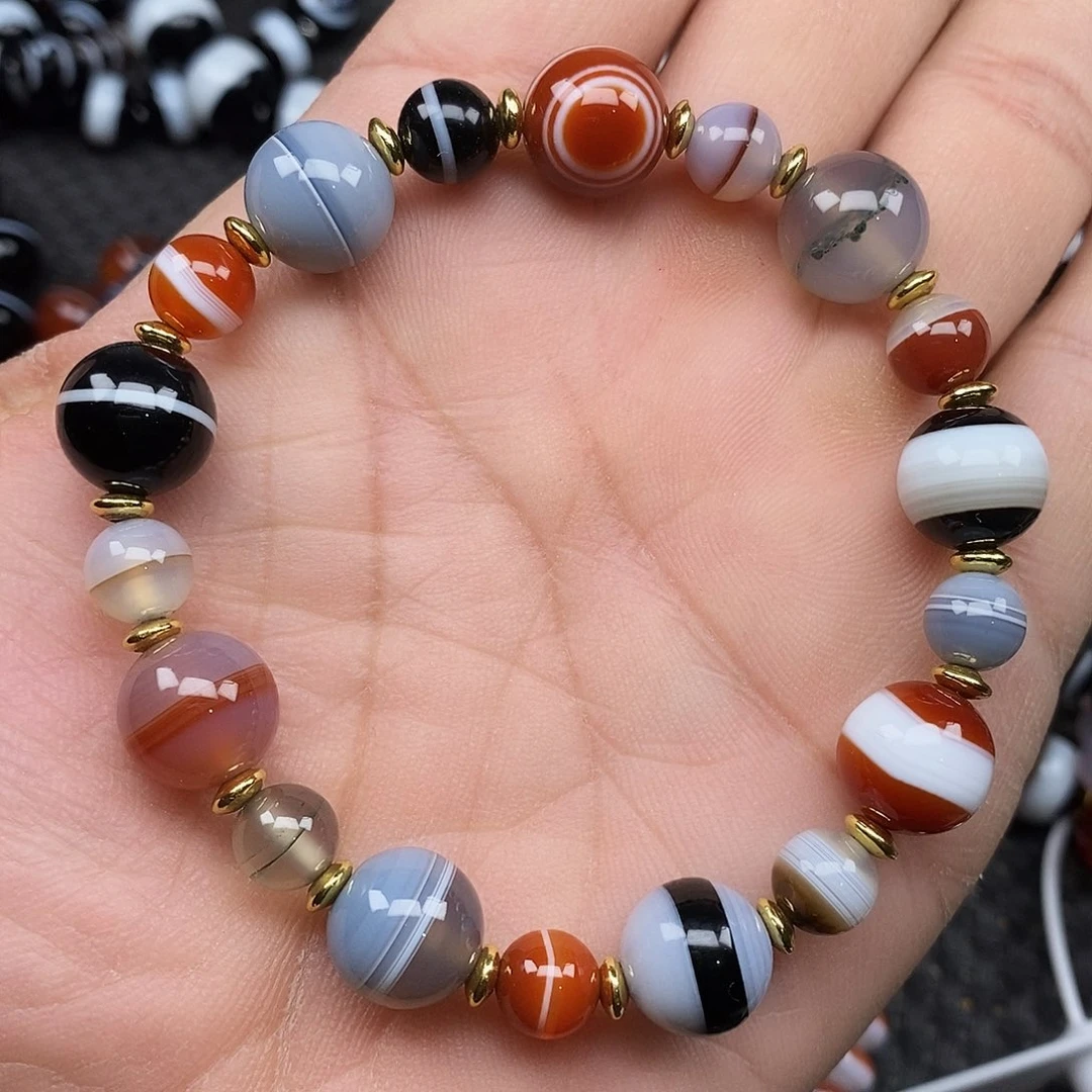玛瑙/玉髓未镶嵌手链