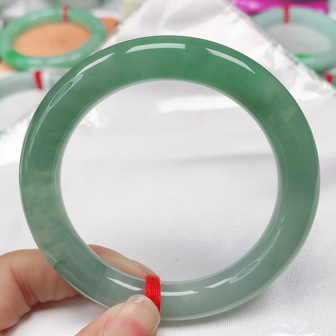 翡翠手镯（圆镯）未镶嵌天然翡翠手镯52