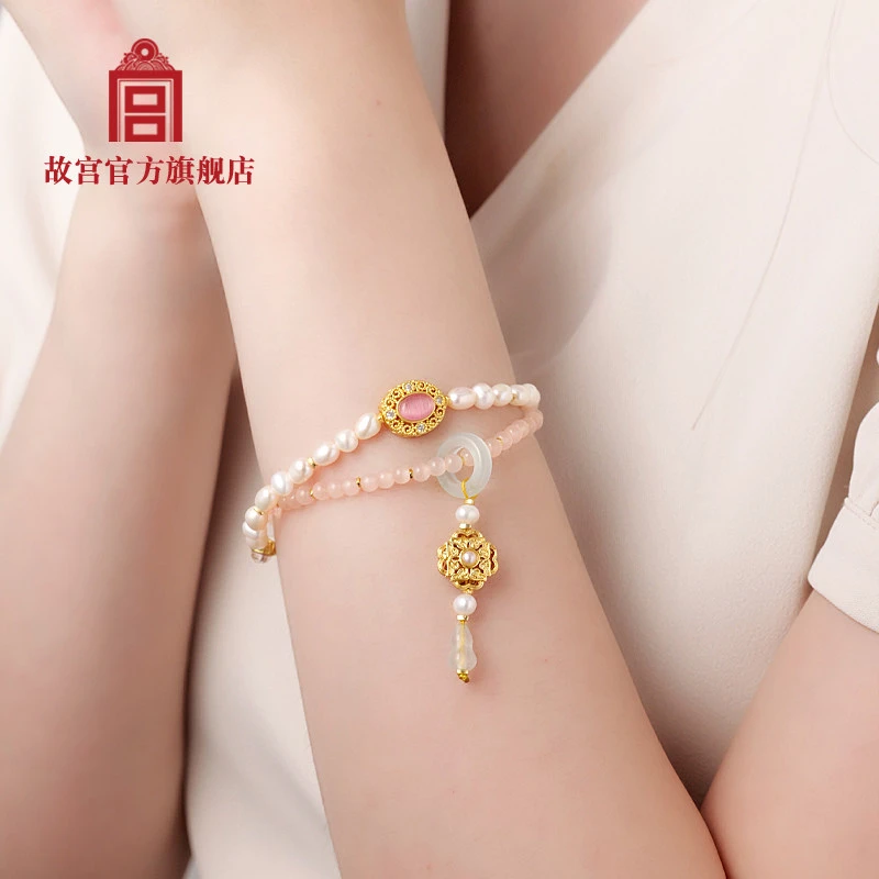 手链 【福利】印象御花园珍珠手串 琉璃手串 手链 故宫官方旗舰店