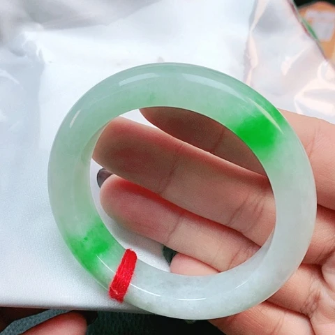 未镶嵌手镯翡翠正圈2917