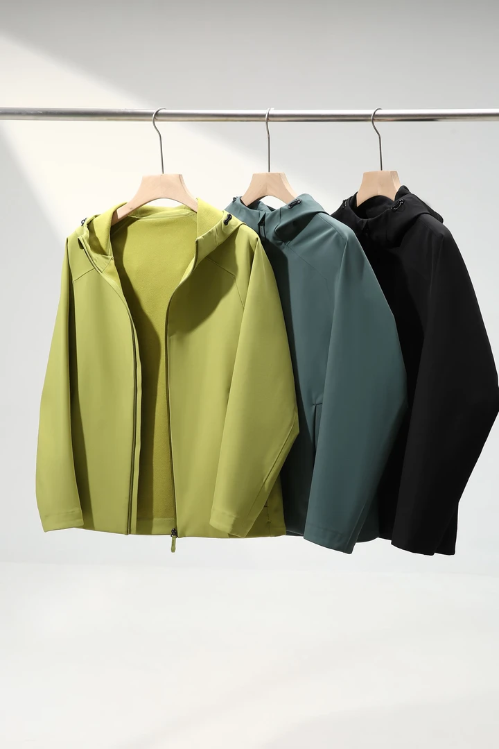 强森【迪*】秋冬男士运动休闲多场景Training软壳薄绒夹克外套