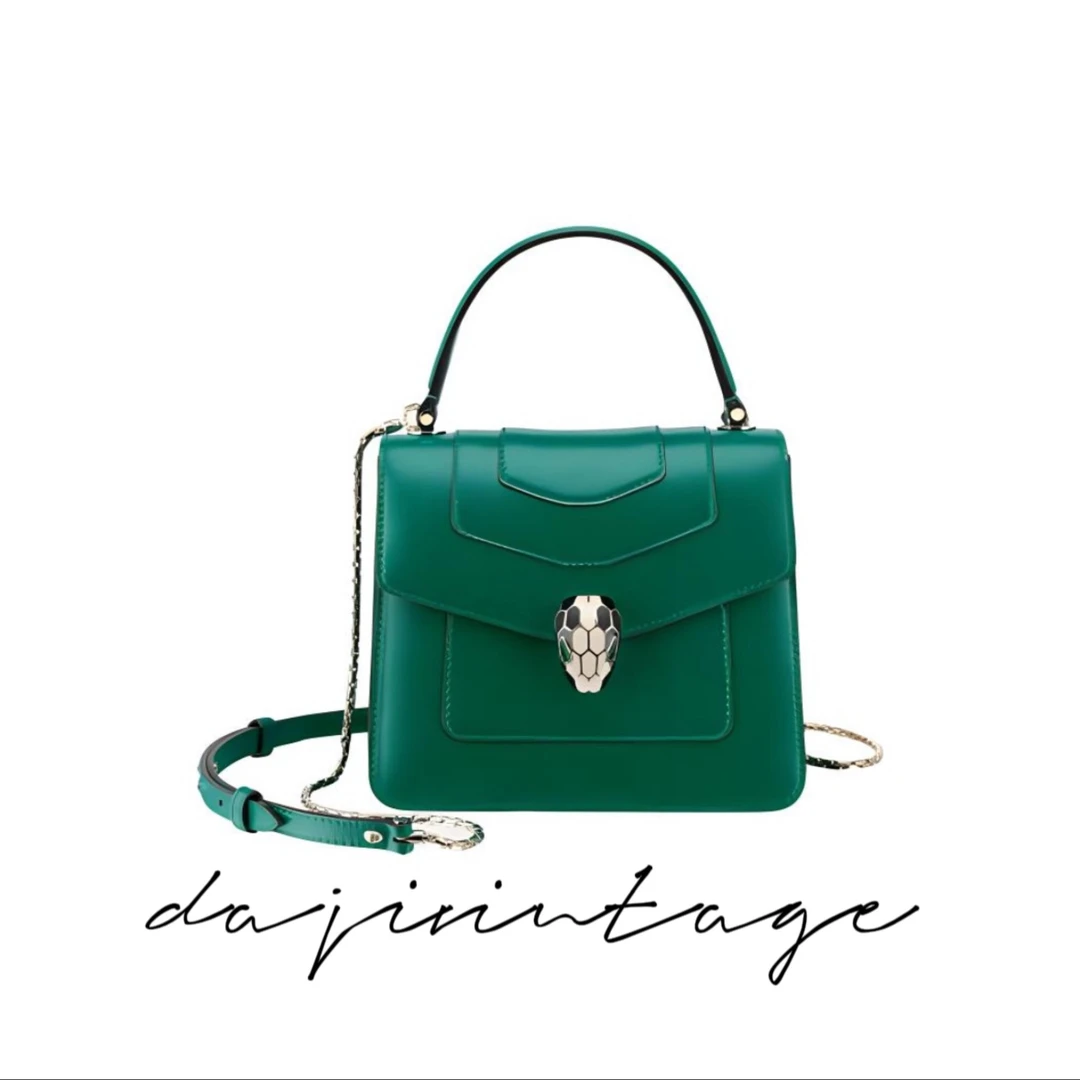 95新 BVLGARI/宝格丽 大吉中古sz/BVLGARI宝格丽蛇头风琴包