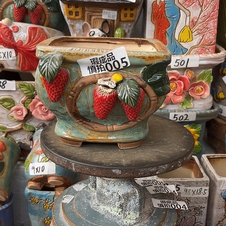 粗陶材质多肉花盆005