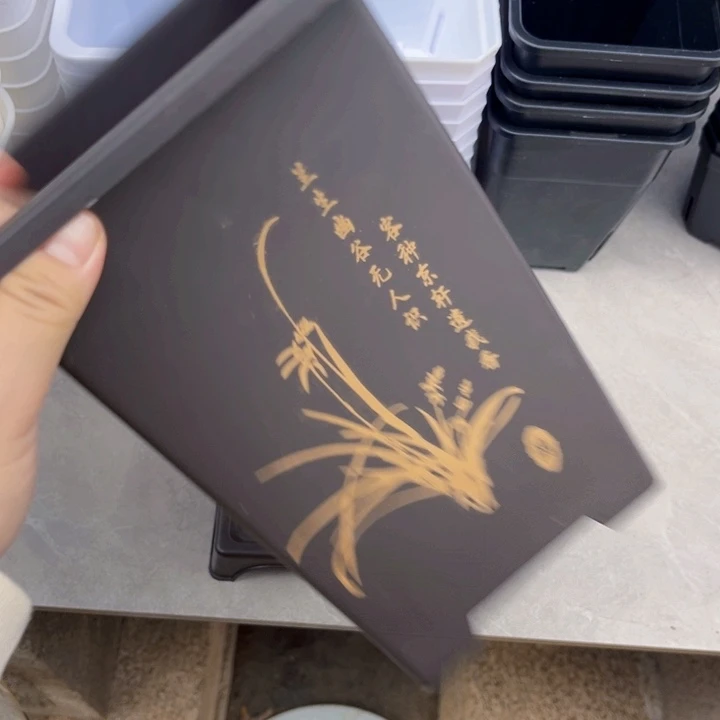 棕色仿紫砂口14高21一组3个带托盘