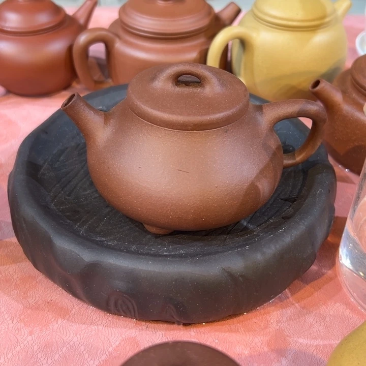 紫砂茶案文瓢200cc紫泥