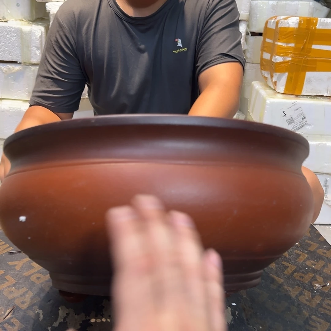 紫砂花盆口径31高度15