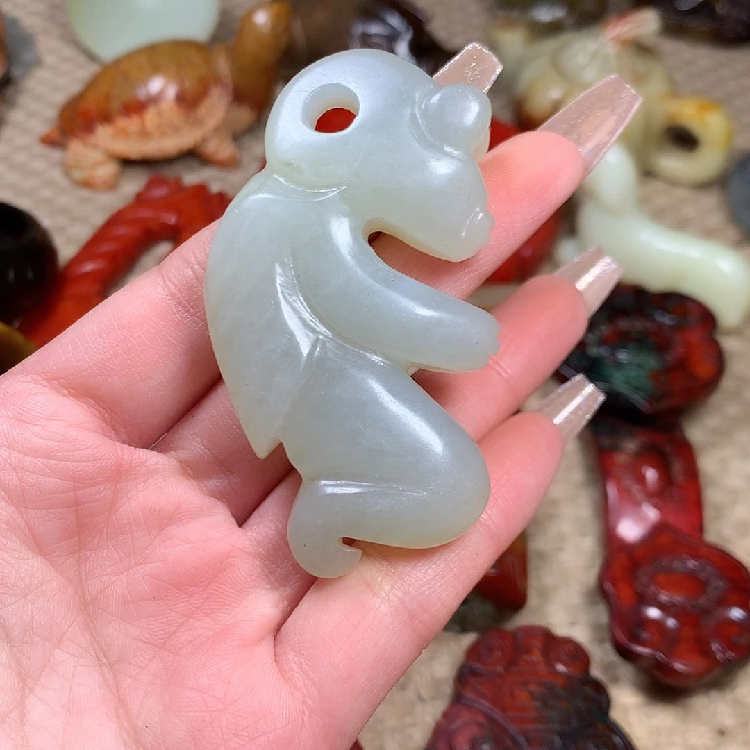 白玉菩提吊坠挂件