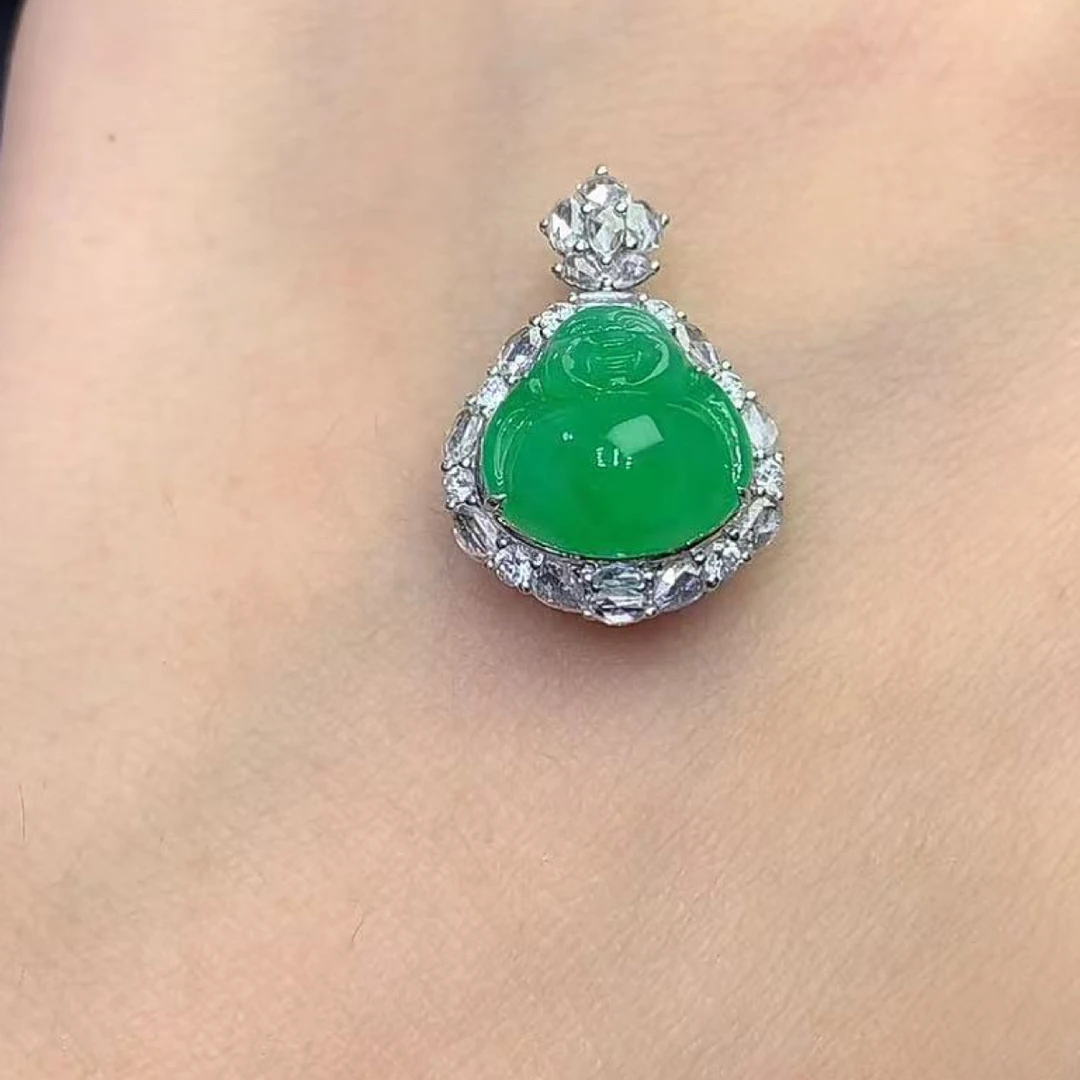 缅甸天然A货翡翠佛