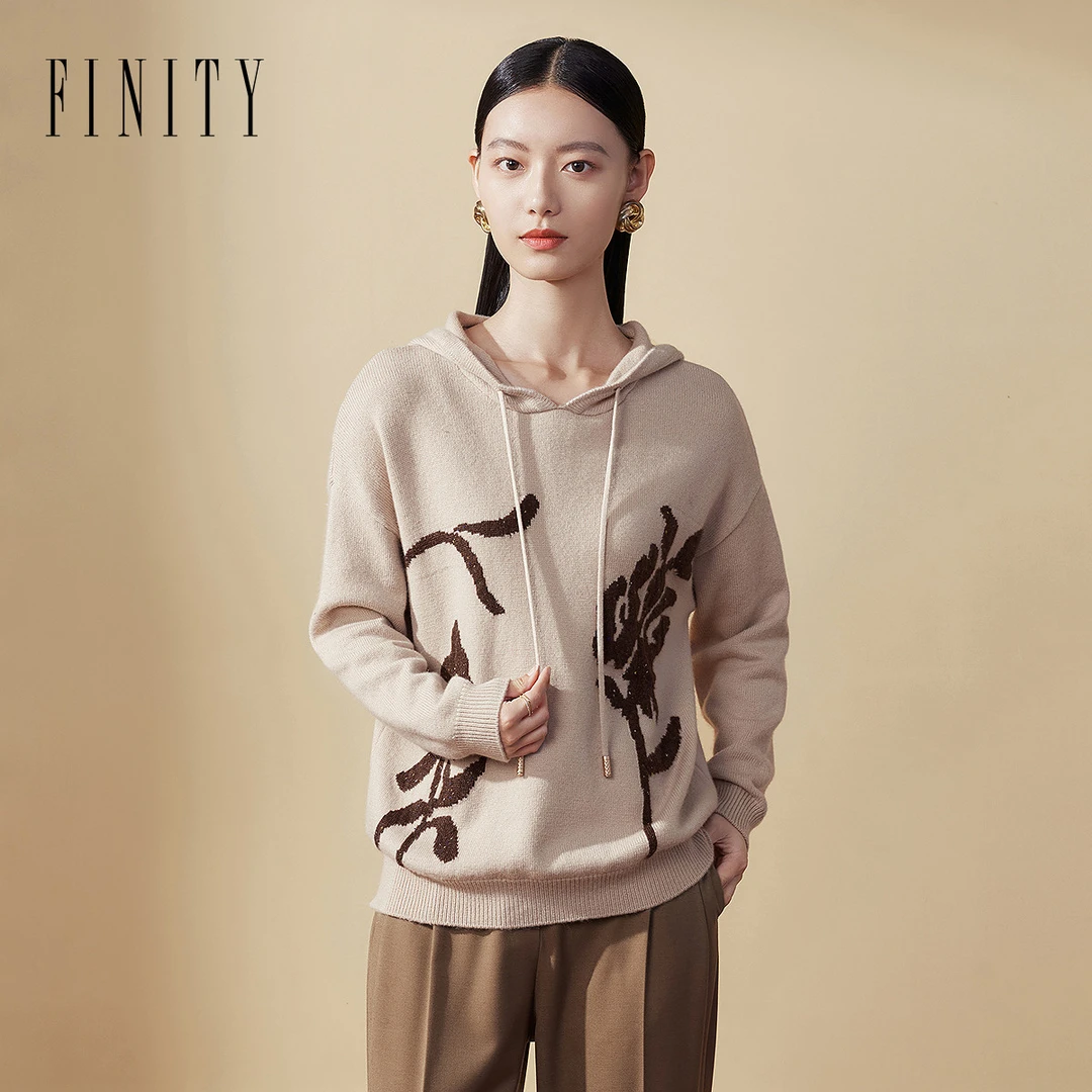 【粉丝专享】FINITY 新款休闲针织衫时尚百搭休闲气质 F21X8C30S5