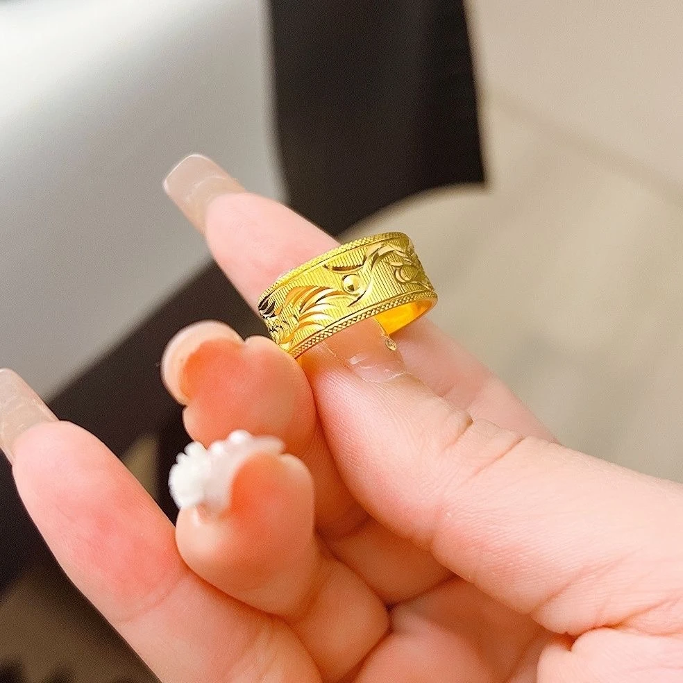 足银戒指 龙凤戒指
