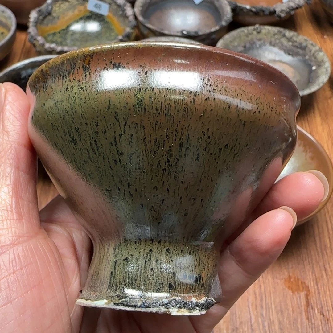 柴烧建盏茶盏茶杯73