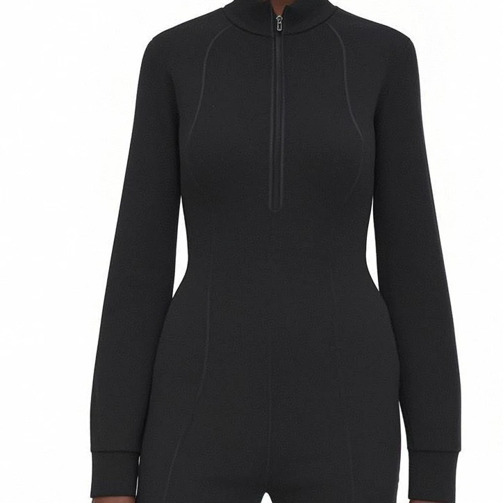 2025lu家新款显瘦半拉链瑜伽服打底衫