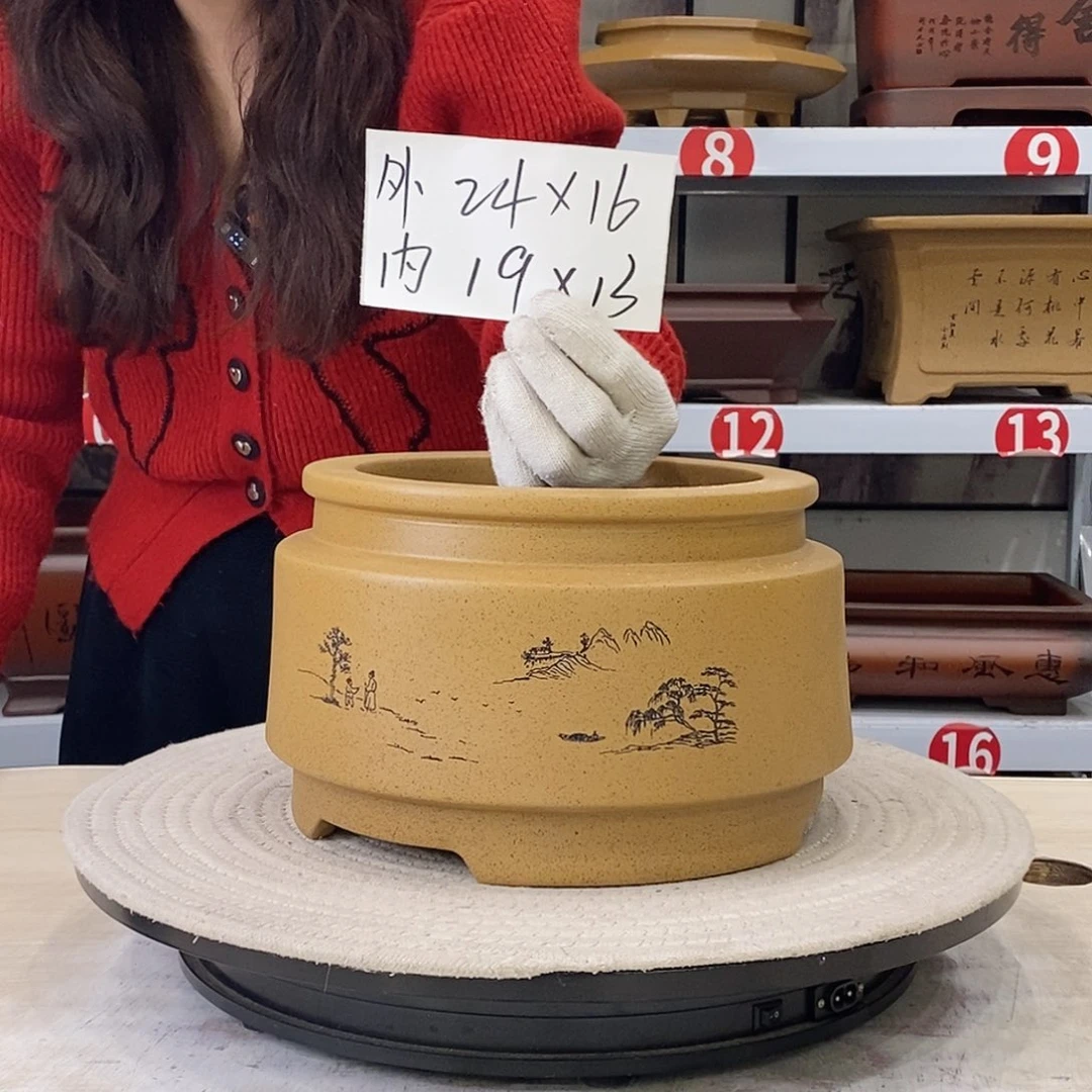 紫砂花盆紫砂花盆