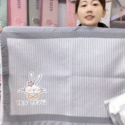 棉特价灰色竖条兔