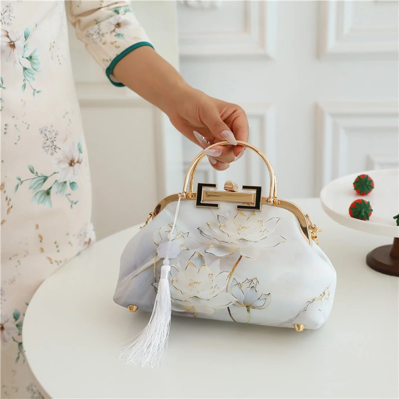 【步步生莲】旗袍包单肩包手拿包斜挎包手提包走秀包直播包跨境2332