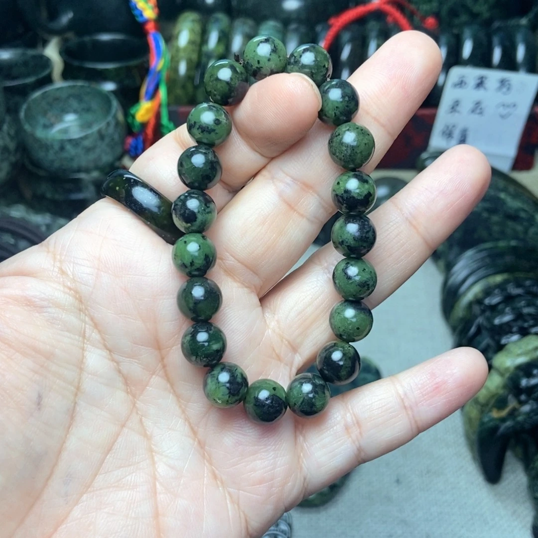 淡****蛇纹石玉未镶嵌手链