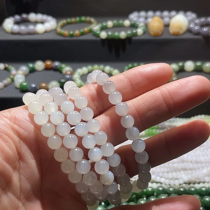 和田玉未镶嵌手链