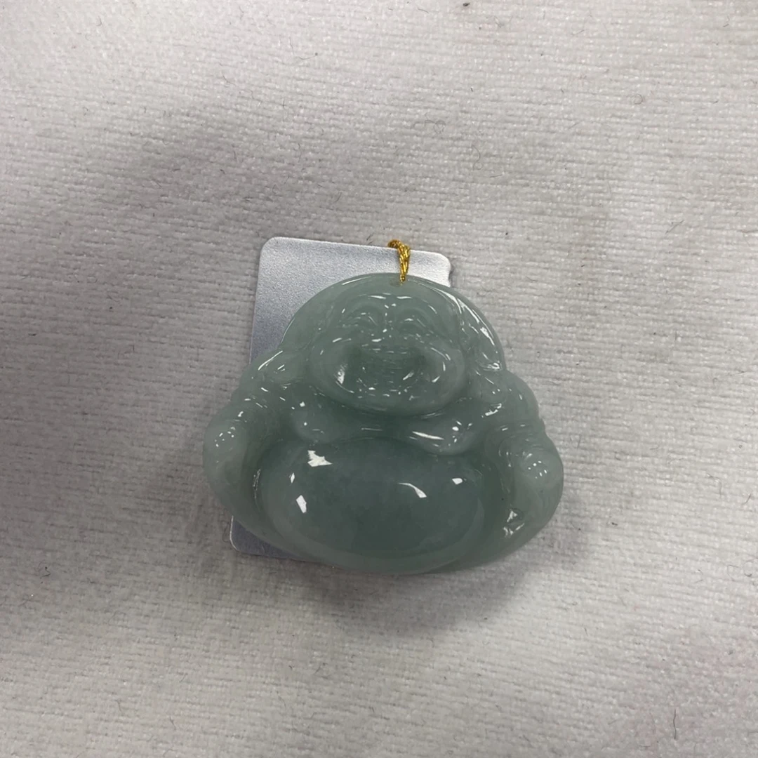 翡翠未镶嵌颈饰佛公