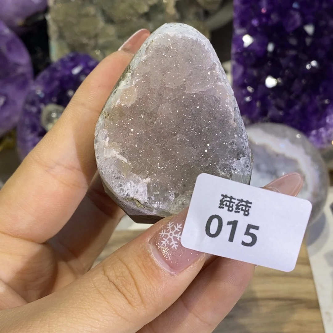 大型摆件（非配饰）紫晶未镶嵌粉绿