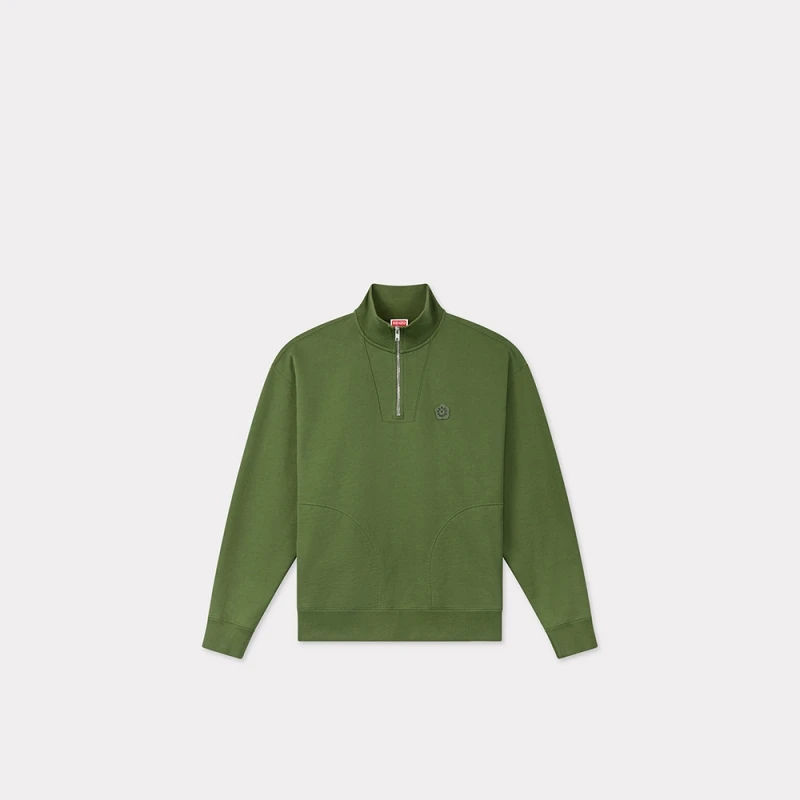 KENZO 25春夏新品 男士海棠花BOKE 2.0半拉链卫衣