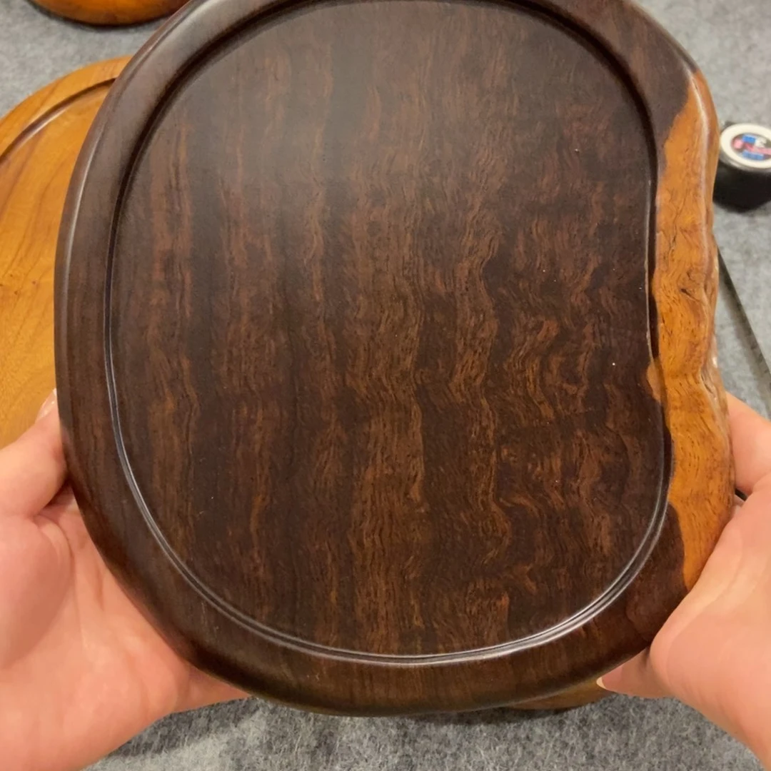 沉***默黑檀木实木随行干泡