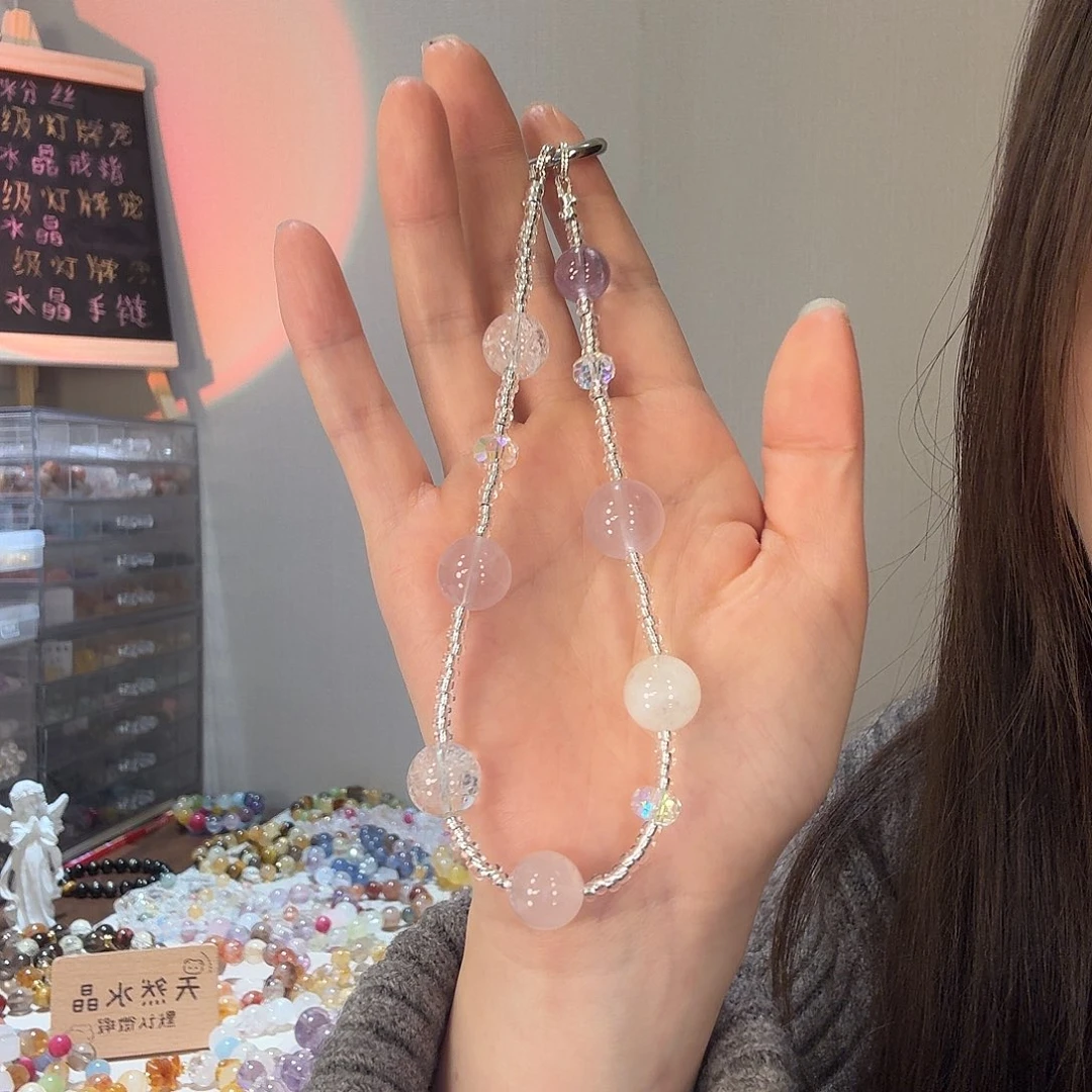 烟晶合金手链水晶