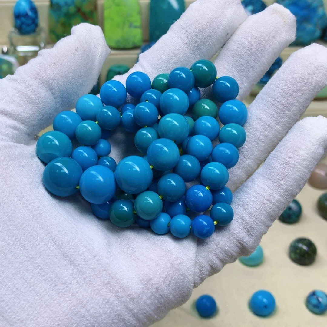 绿松石未镶嵌三彩随行