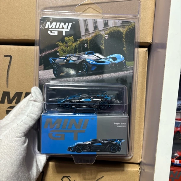 挂卡MINIGT 1:64 布加迪 火流星 Bugatti Bolide 汽车模型 #1063