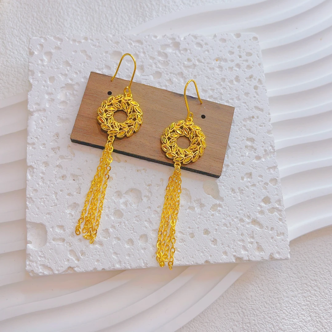 铜合金亚克力耳饰 货号3014时尚款耳环长款