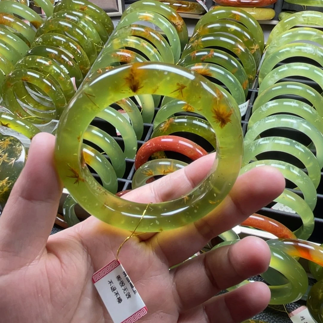 未镶嵌蛇纹石玉手镯