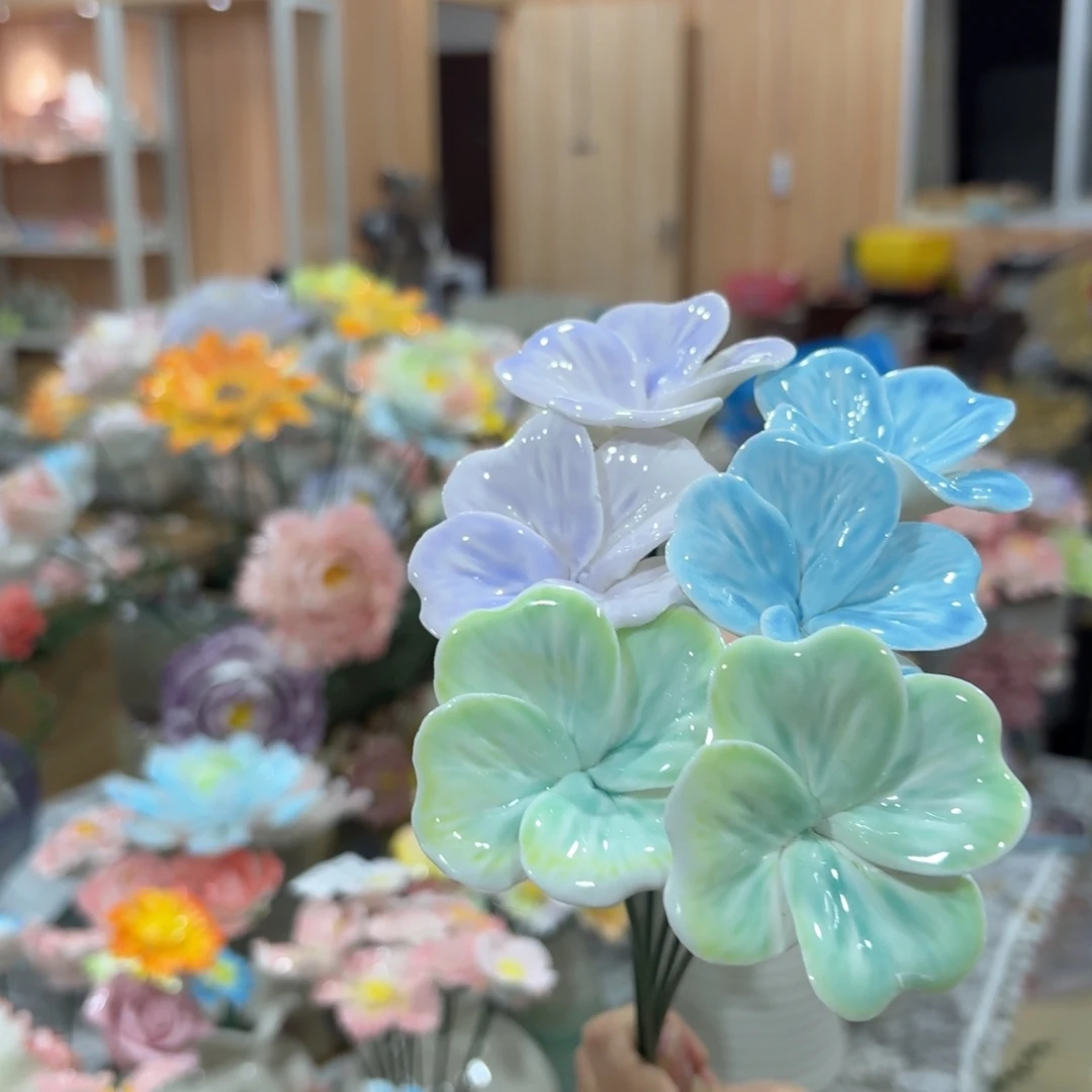 陶瓷花，20元发货，退款拉黑