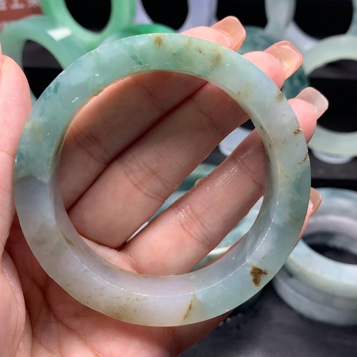 未镶嵌正定制翡翠蓝*箕
