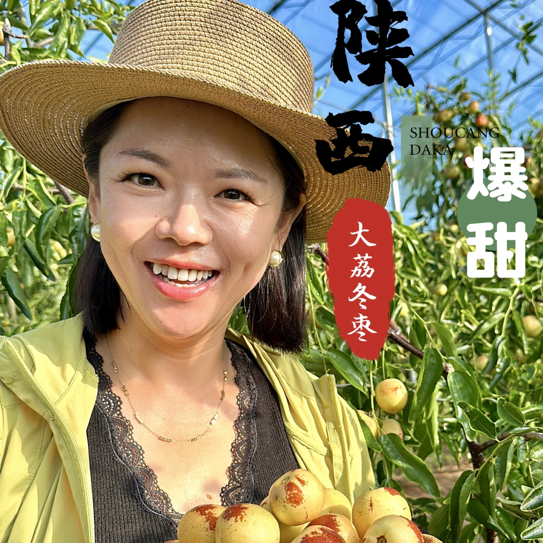 【亓姣枣园冬枣】【精品装】陕西大荔超甜大红枣脆包邮脆甜3-5斤