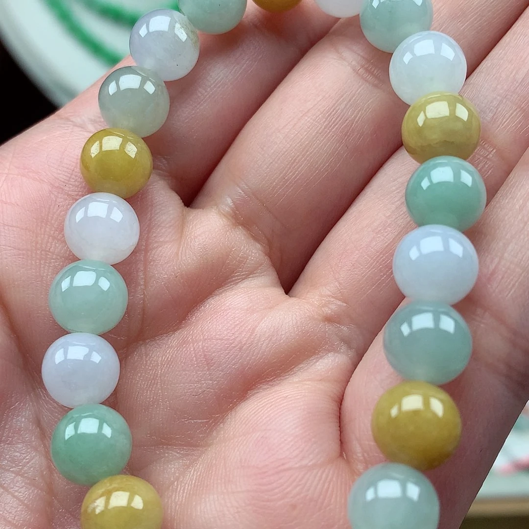 翡翠未镶嵌毛衣链