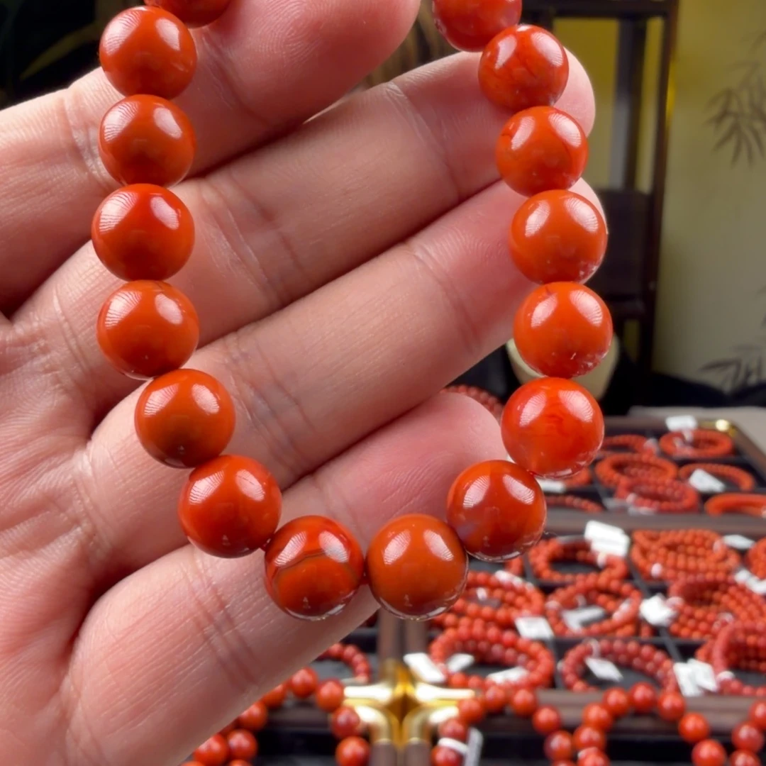 南红玛瑙未镶嵌手链10