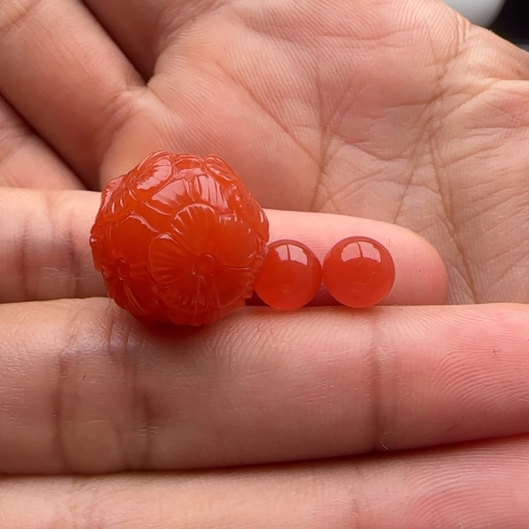 南红玛瑙雕刻珠16未镶嵌留**乐