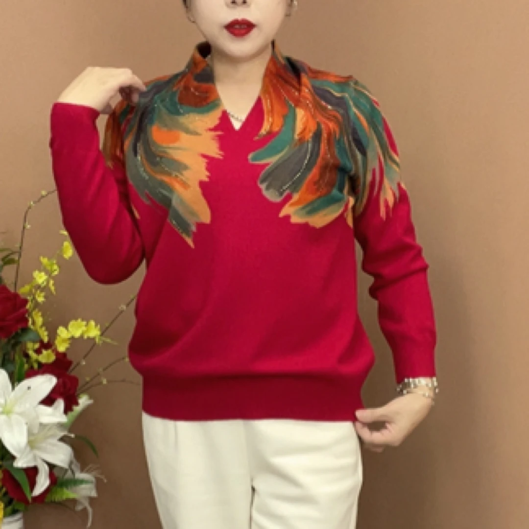 A008新斩针织v领短款衫