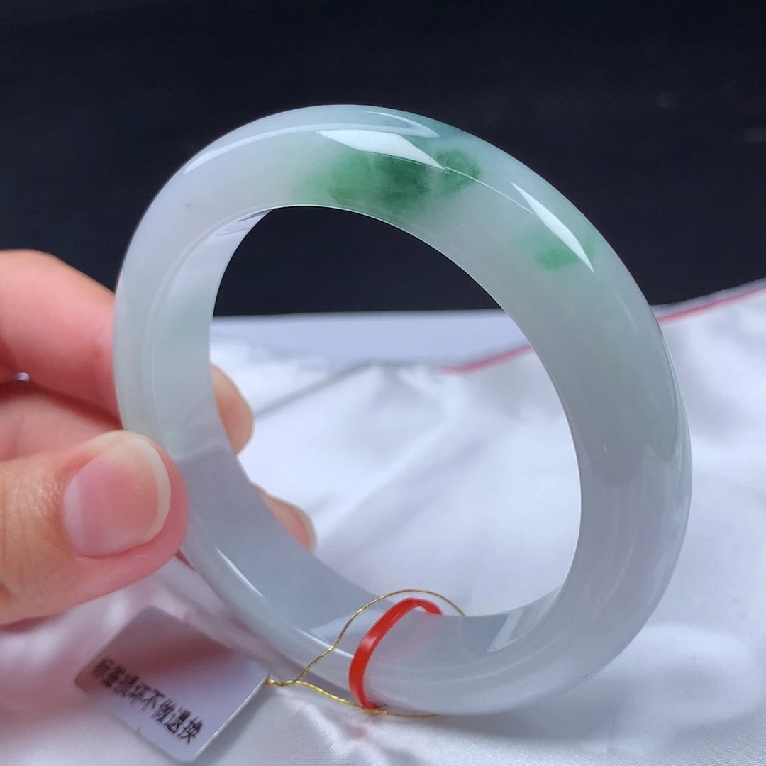 翡翠未镶嵌手镯54圈600269